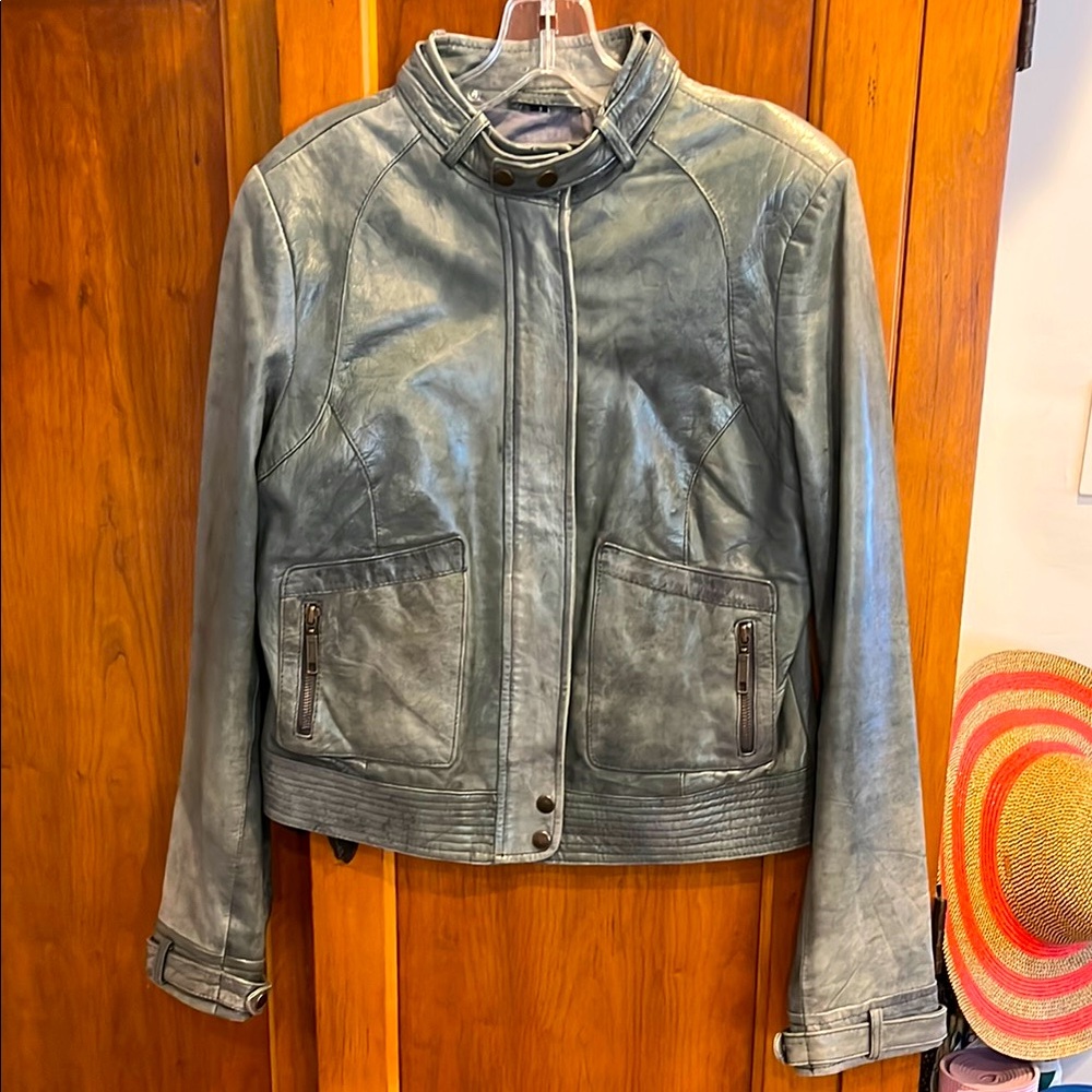 RARE Vintage Topshop Leather Moto Jacket EUC